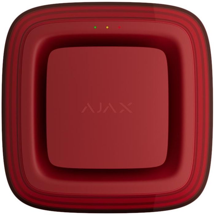Visual-Sound Fire Detector Ajax EN54 FireProtect VAD Sounder red, Jeweller, EN54, wireless, red