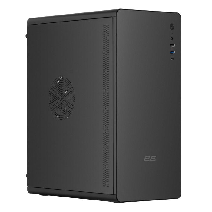Корпус 2E Credo V500B-400 з БЖ 2E ATX400, 1xUSB3.0, 1х USB 2.0, 1xUSB Type-C, 1x120мм, VGA 310мм, ATX, чорний
