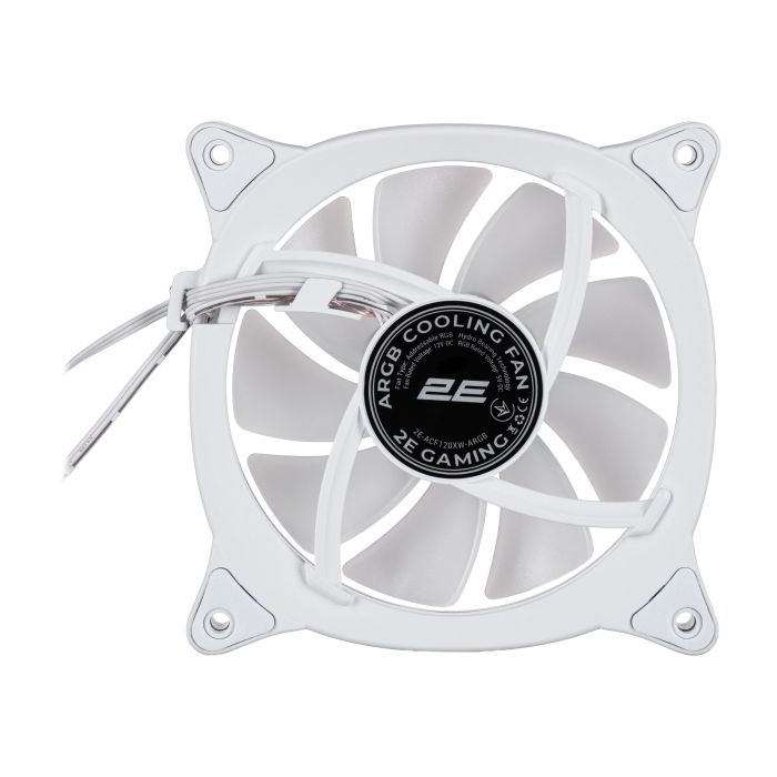 Корпусний вентилятор 2E GAMING Air Cool X Fan ACF120XB-ARGB, 120мм, 1200rpm, 3pin, 3pin +5VARGB, 20,4dBa, білий