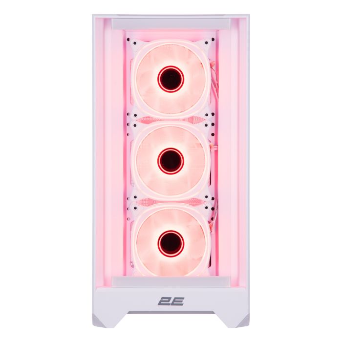 Корпус 2E GAMING Dominator Pro G2302W, без БЖ 2xUSB3.0, 1xUSBType-C, 4x120мм ARGB, VGA 380мм, LCS ready, контролер з пультом, TG Side Panel, TG/Mesh Front panel, ATX, білий