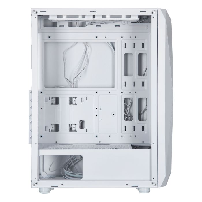 2E GAMING PC case Aruba G3313W, without PSU, 1xUSB3.0, 2xUSB2.0, 5x120mm ARGB, VGA 330mm, LCS ready, HUB, TG Side Panel, ATX, white