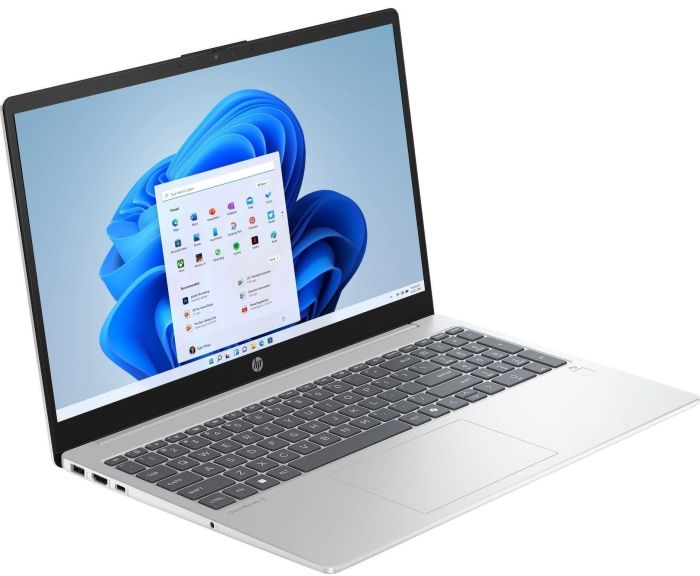 Ноутбук HP OmniBook 3 15-fn0010ua 15.6" FHD IPS AG, AMD AI 5 340, 16GB, F512GB, UMA, Win11, сріблястий