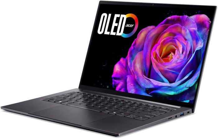Ноутбук Acer Swift X 14 SFX14-73G 14.5" 2.8K OLED, Intel U7-255H, 32GB, F1TB, NVD5060-8, Win11, сірий