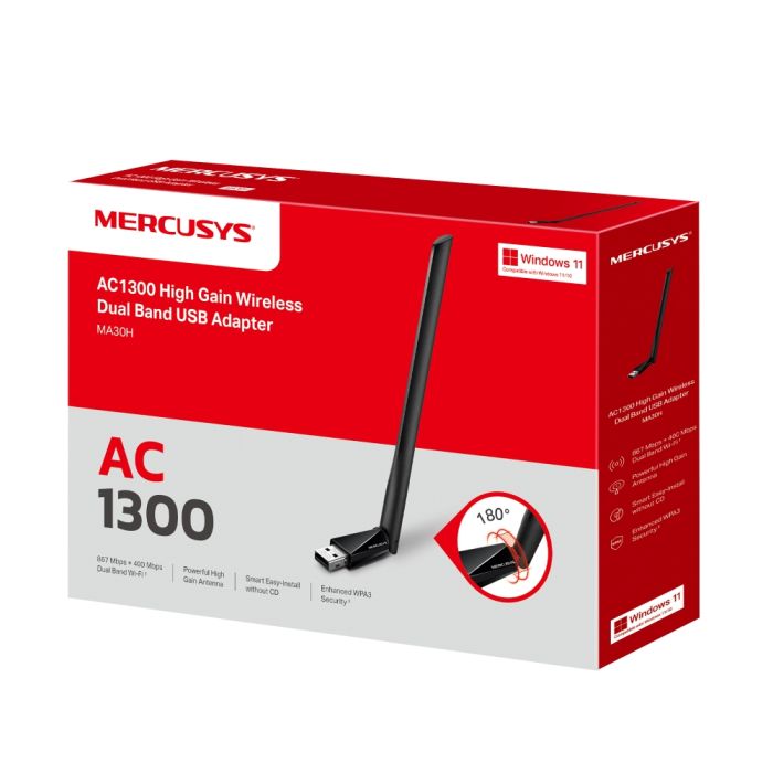 Адаптер WiFi MERCUSYS  AC1300, USB Mercusys MA30H
