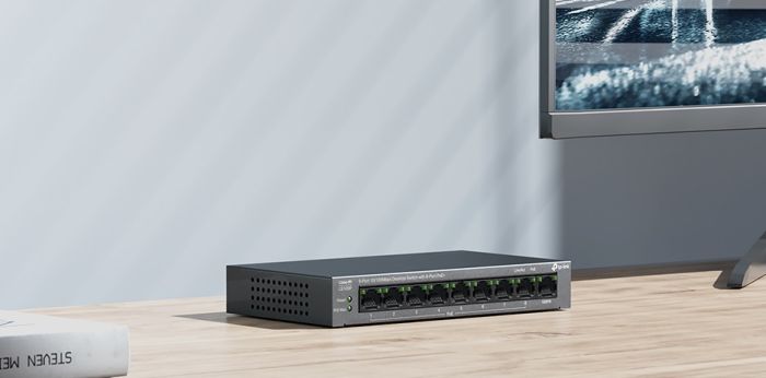 Комутатор TP-LINK   9xFE (8xPoE), 63 Вт TP-Link LS109P