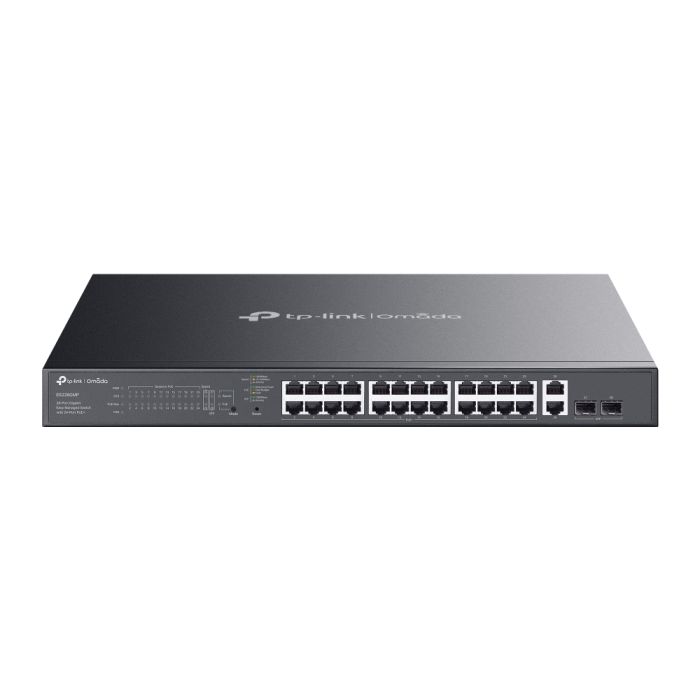 Коммутатор TP-LINK   26xGE (24xPoE), 384Вт, 2xSFP, WebSmart TP-Link ES228GMP