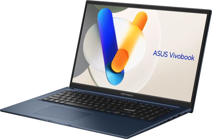 Ноутбук ASUS Vivobook 17 X1704VA-AU455 17.3" FHD IPS, Intel 5 120U, 16GB, F512GB, UMA, NoOS, Голубой