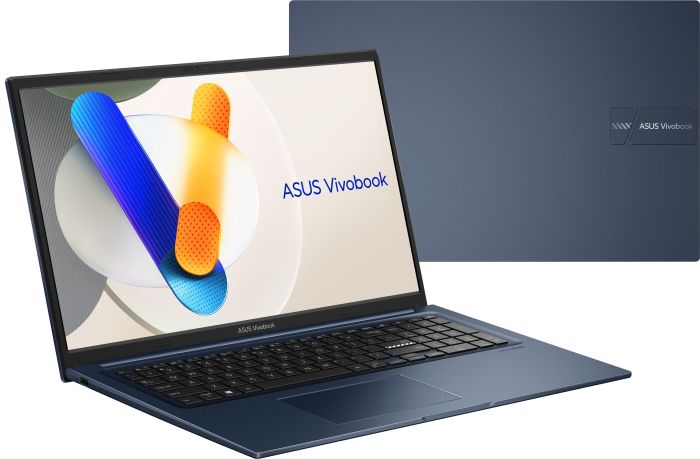 Ноутбук ASUS Vivobook 17 X1704VA-AU455 17.3" FHD IPS, Intel 5 120U, 16GB, F512GB, UMA, NoOS, Голубой