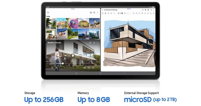Планшет Samsung Galaxy Tab S10 Lite (X406) 10.9" 6ГБ, 128ГБ, 5G, 8000мА•год, Android, серый