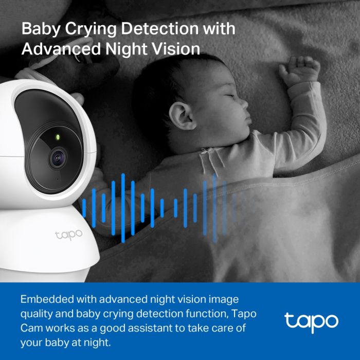 TP-LINK IP-camera Tapo C200C FHD N300 microSD motion detection, 9x zoom
