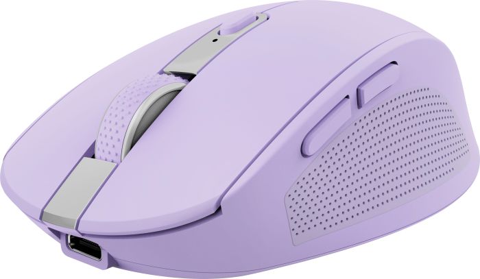 Mouse Trust Ozaa Compact Multi-Device, WL/BT, purpule
