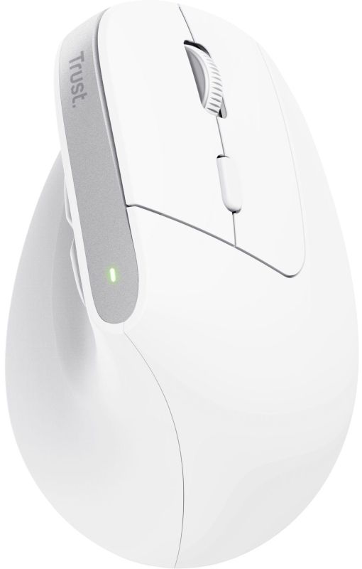 Мышь Trust Bayo+ Multidevice Ergonomic, BT/WL/USB-A, біла