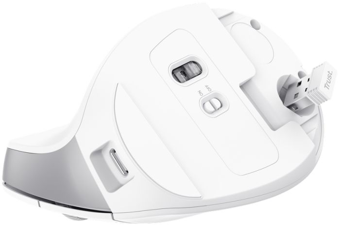 Mouse Trust Bayo II Ergonomic, WL, white
