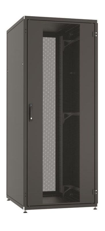Шафа ZPAS 19", 42U, SZB IT, одностулкові передні та задні перфоровані двері, 800x1000 мм, максимально 1500кг, чорна