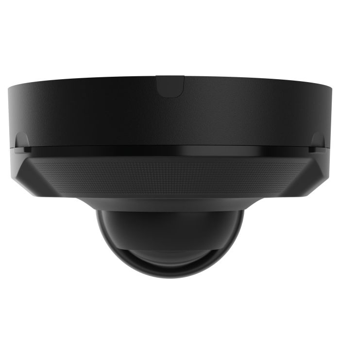 IP Wired Camera Ajax DomeCam Mini HL black, 5MP, 4mm, hybrid illumination IR 15m, white LED 15m, PoE, True WDR, IP65, IR 15m, audio, viewing angle 75°–85°, mini dome, black
