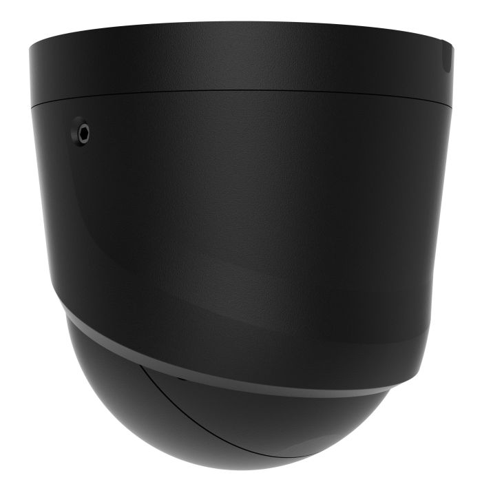 IP-Камера дротова Ajax TurretCam HL black, 5мп, 4мм, гібридне підсвічування IR 50м, білий Led 50м, Poe, True WDR, IP 65, ІЧ 50м, аудіо, 75° до 85°, купольна, чорна