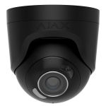 IP-Камера дротова Ajax TurretCam HL black, 8мп, 2.8мм, гібридне підсвічування IR 50м, білий Led 50м, Poe, True WDR, IP 65, ІЧ 50м, аудіо, кут огляду 100° до 110°, купольна, чорна