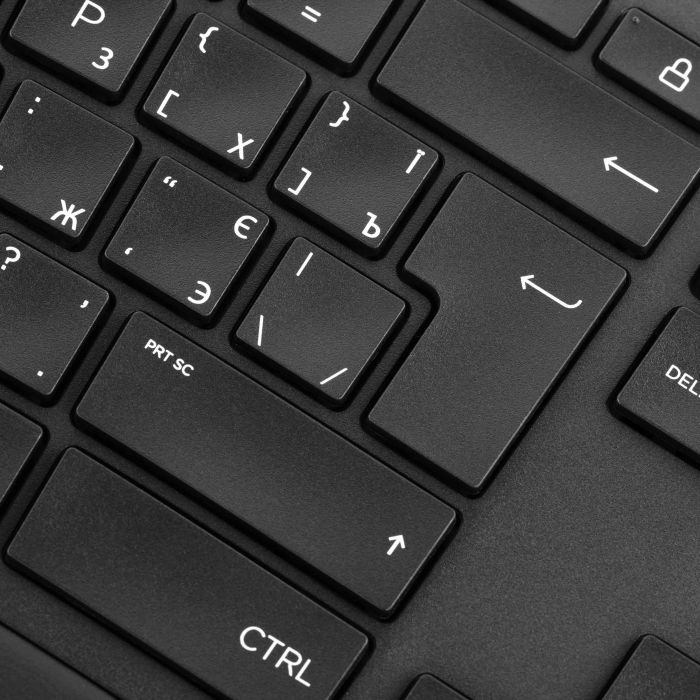 Клавиатура мембранная HP 960 BLK Ergonomic split-zone, 112key, BT, EN/UK, чёрный