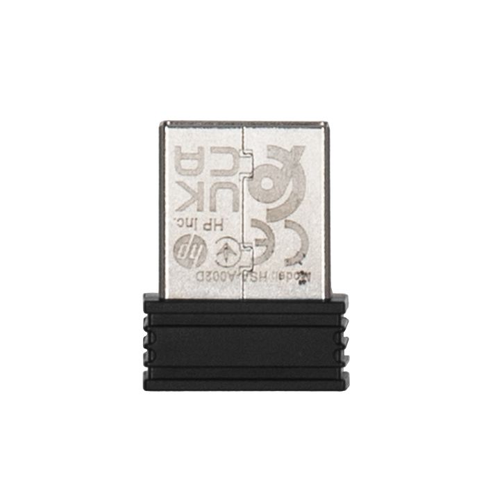 Клавиатура мембранная HP 220, 104key, WL, EN/UK, чёрный