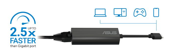 ASUS Network adapter USB-C2500 v2, 1x2.5GE, USB3.2