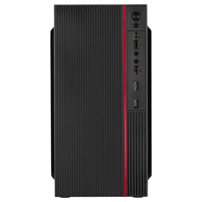 Корпус 2E TeamX TMX03 з БЖ 2E ATX500W, 2xUSB3.0, 1x80мм, VGA 220мм, mATX, чорний
