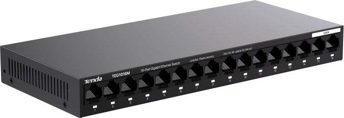 Коммутатор TENDA  16xGE, Неуправляемый Tenda TEG1016M