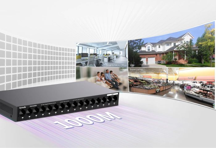 Коммутатор TENDA  16xGE, Неуправляемый Tenda TEG1016M