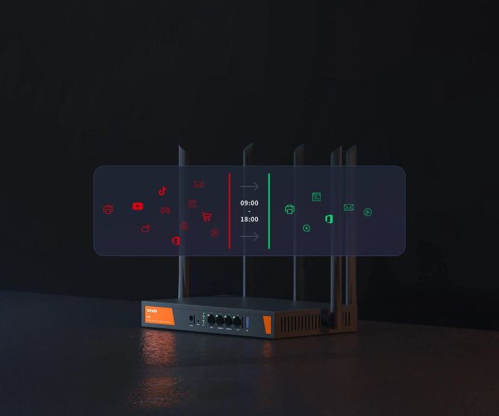 Маршрутизатор TENDA  Hotspot AX3000 4xGE (1xGE WAN, 2xGE LAN/WAN, 1xGE LAN) Tenda W30E