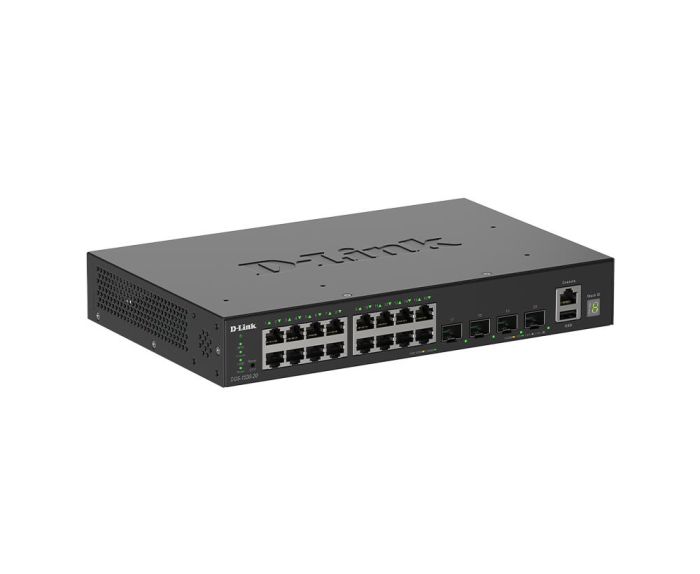 Комутатор   16xGE, 4xSFP+ Керований. L2+ D-Link DGS-1530-20