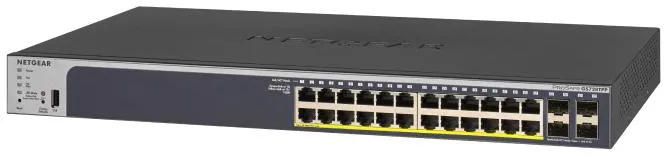 NETGEAR Switch GS728TPP 24xGE PoE, 4xSFP, 384W, Managed L2