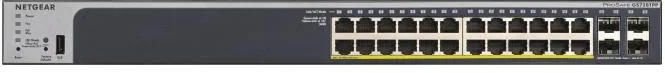 NETGEAR Switch GS728TPP 24xGE PoE, 4xSFP, 384W, Managed L2