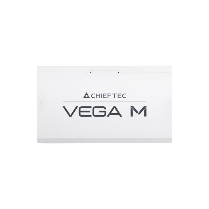 Блок живлення CHIEFTEC Vega M (1000W), >90%, 80+ Gold, 135мм FDB, 1xMB 24pin(20+4), 2xCPU 8pin(4+4), 3xMolex, 6xSATA, 4xPCIe 8pin(6+2), 1xPCIe GEN5 16pin, Fully Modular, White