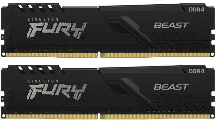 Пам'ять ПК Kingston DDR4 16GB KIT (8GBx2) 3200 FURY Beast