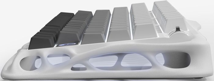 Клавиатура механическая GravaStar Mercury K1 80keys, GravaStar x Kailh Cheery Pink, EN/UKR, BT/WL/USB, білий