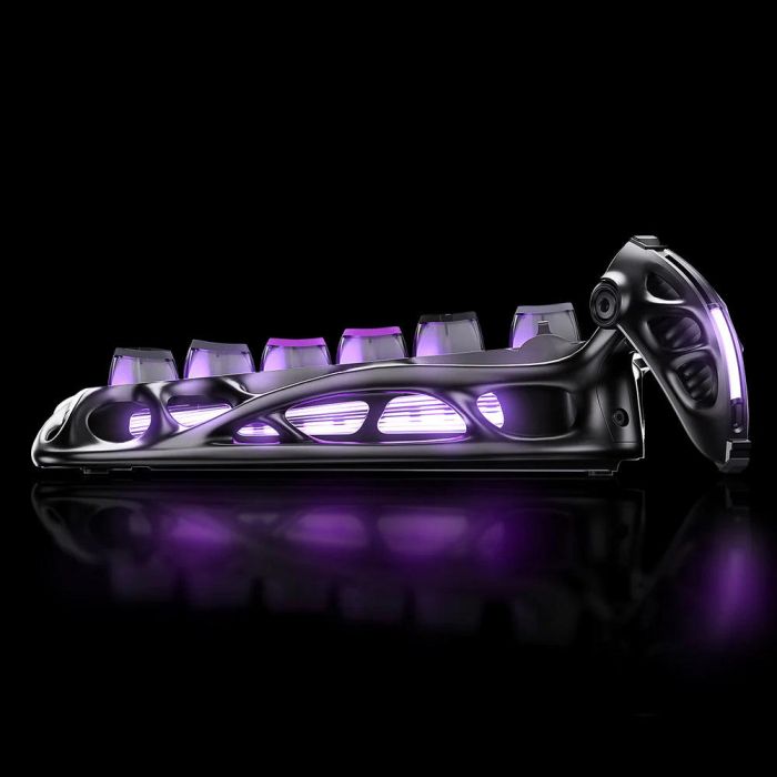 Клавиатура механическая GravaStar Mercury K1 Pro 80keys, GravaStar x Kailh Speedy Mint, BT/WL/USB, cyberpunk