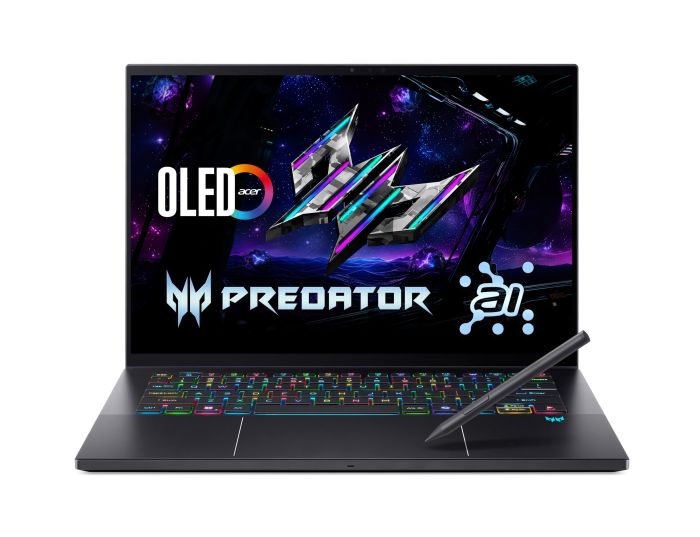 Ноутбук Acer Predator Triton 14 PT14-52T 14.5" 2.8K OLED Touch, Intel U9-288V, 32GB, F2TB, NVD5070-8, Win11P, чорний
