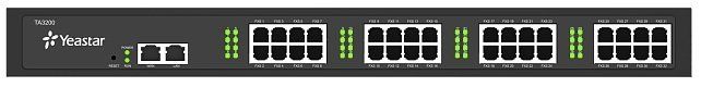 Шлюз VoIP   32xFXS, 1xFE LAN, 1xFE WAN SIP, IAX2 Yeastar TA3200