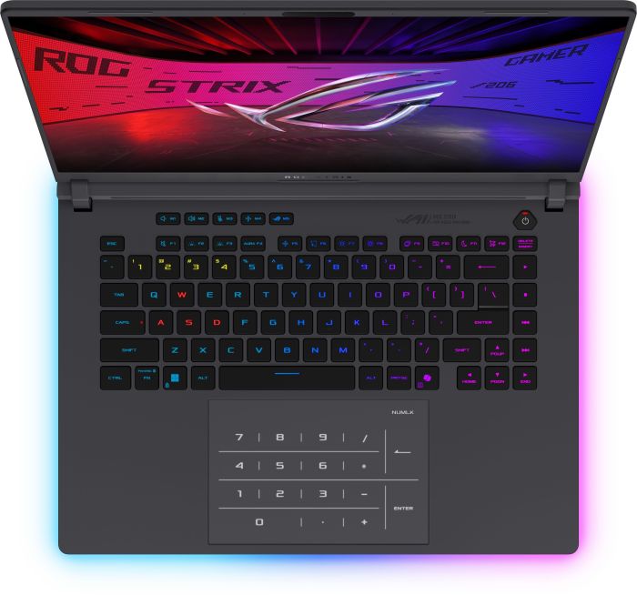 Ноутбук ASUS ROG Strix G16 G615JH-RV082 16" FHD+ IPS, Intel i5-13450HX, 16GB, F512GB, NVD5050-8, NoOS, Серый