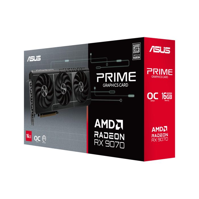 ASUS Graphic Card Radeon RX 9070 16GB GDDR6 OC PRIME-RX9070-O16G-EVO
