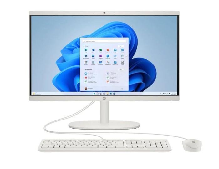 HP All-in-One 21,5" FHD VA AG, Intel i3-N300, 8GB, F512GB, UMA, WiFi, kb+m, 2y, DOS, white