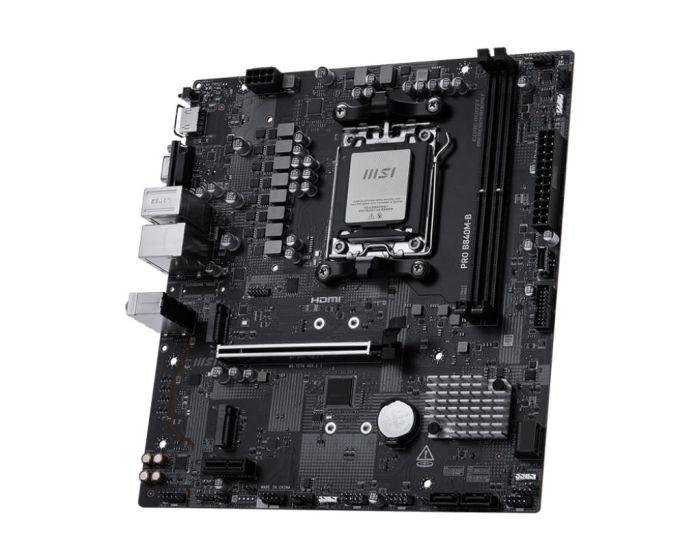 MSI Motherboard PRO B840M-B sAM5 B840 2xDDR5 M.2 HDMI DSub mATX