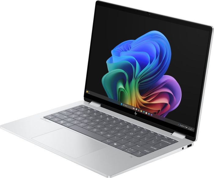 Ноутбук HP OmniBook X Flip x360 14-fm0008ua 14" WUXGA IPS Touch, Intel U5-226V, 16GB, F512GB, UMA, Win11, серебристый