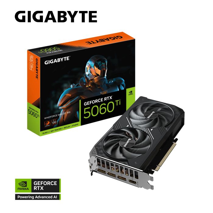 GIGABYTE Graphic Adapter GeForce RTX 5060 Ti 16GB GDDR7 WINDFORCE OC MAX