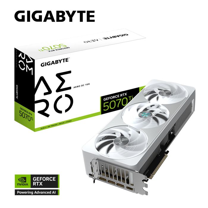 Видеокарта GIGABYTE GeForce RTX 5070 Ti 16GB GDDR7 AERO OC