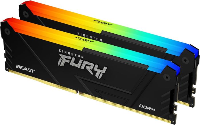 Пам'ять ПК Kingston DDR4 32GB KIT (16GBx2) 3200 FURY Beast RGB