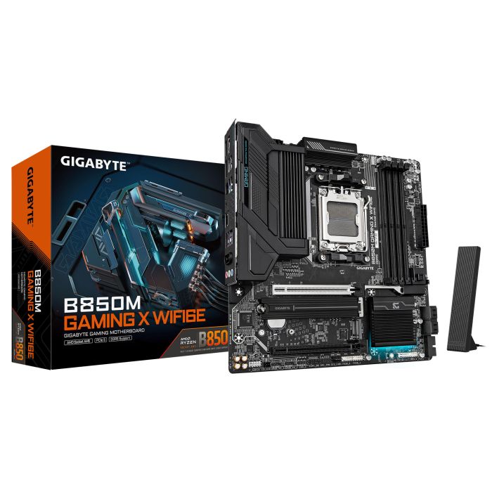 Материнська плата GIGABYTE B850M GAMING X WF6E sAM5 B850 4xDDR5 M.2 Wi-Fi BT HDMI DP mATX