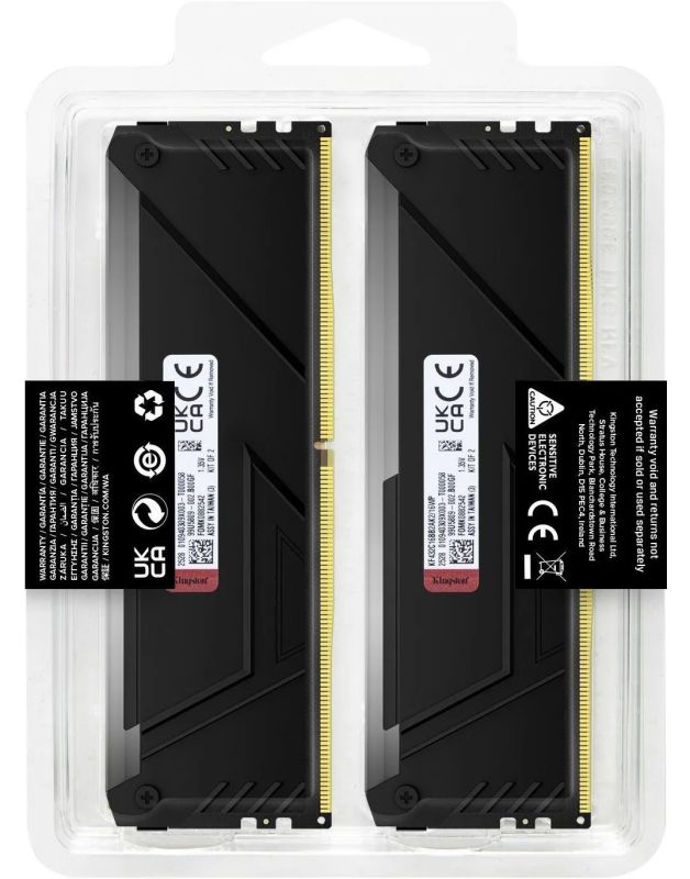 Пам'ять ПК Kingston DDR4 16GB KIT (8GBx2) 3200 FURY Beast RGB