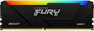 Пам'ять ПК Kingston DDR4 16GB KIT (8GBx2) 3200 FURY Beast RGB