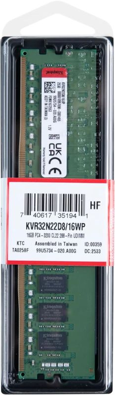Memory Kingston DDR4 16GB 3200
