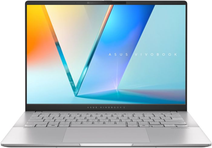 Ноутбук ASUS Vivobook S 14 M5406KA-SF150 14" FHD OLED, AMD AI 5 340, 16GB, F512GB, UMA, NoOS, Сріблястий